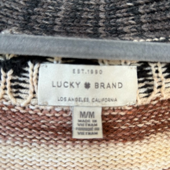 Lucky Brand Adorable Patterned Cardigan- Size Medium - Picture 2 of 5